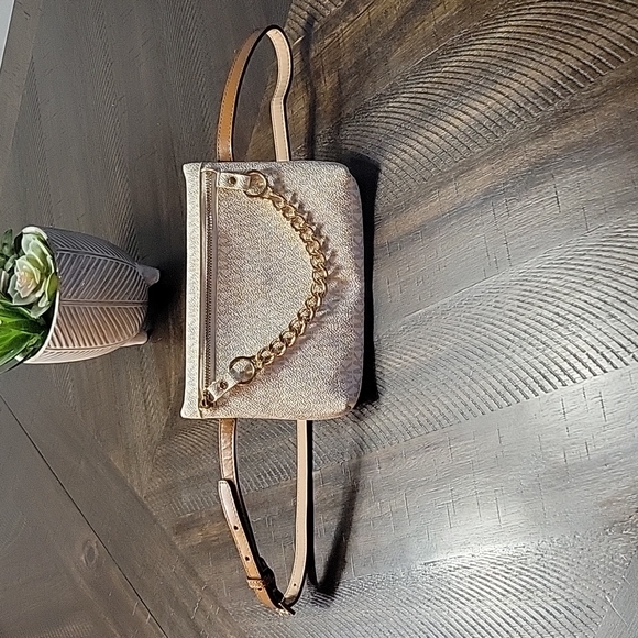 Michael Kors Handbags - Michael Kors Belt Bag with Chain Signature MK
